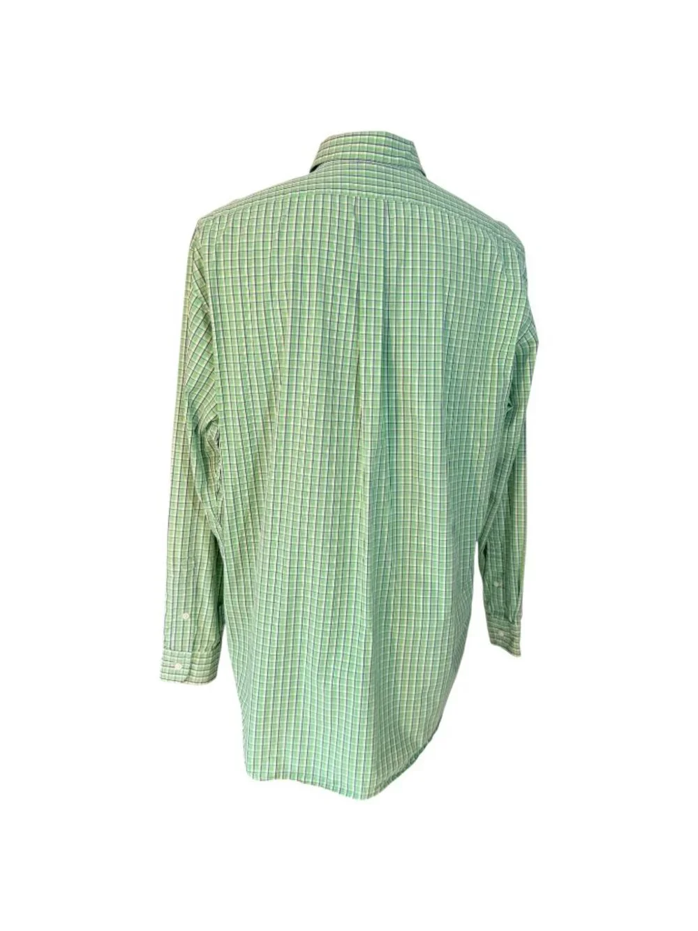Ralph Lauren Mens XL Green Plaid Button Down Shirt Classic Fit Long Sleeve - Picture 6 of 8